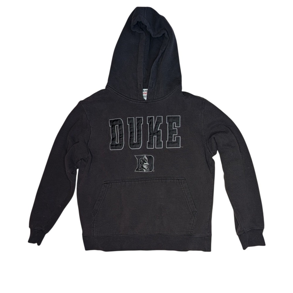 Duke Blue Devils Hoodie Team Edition Black Pullover Sweatshirt Womens Medium‎
